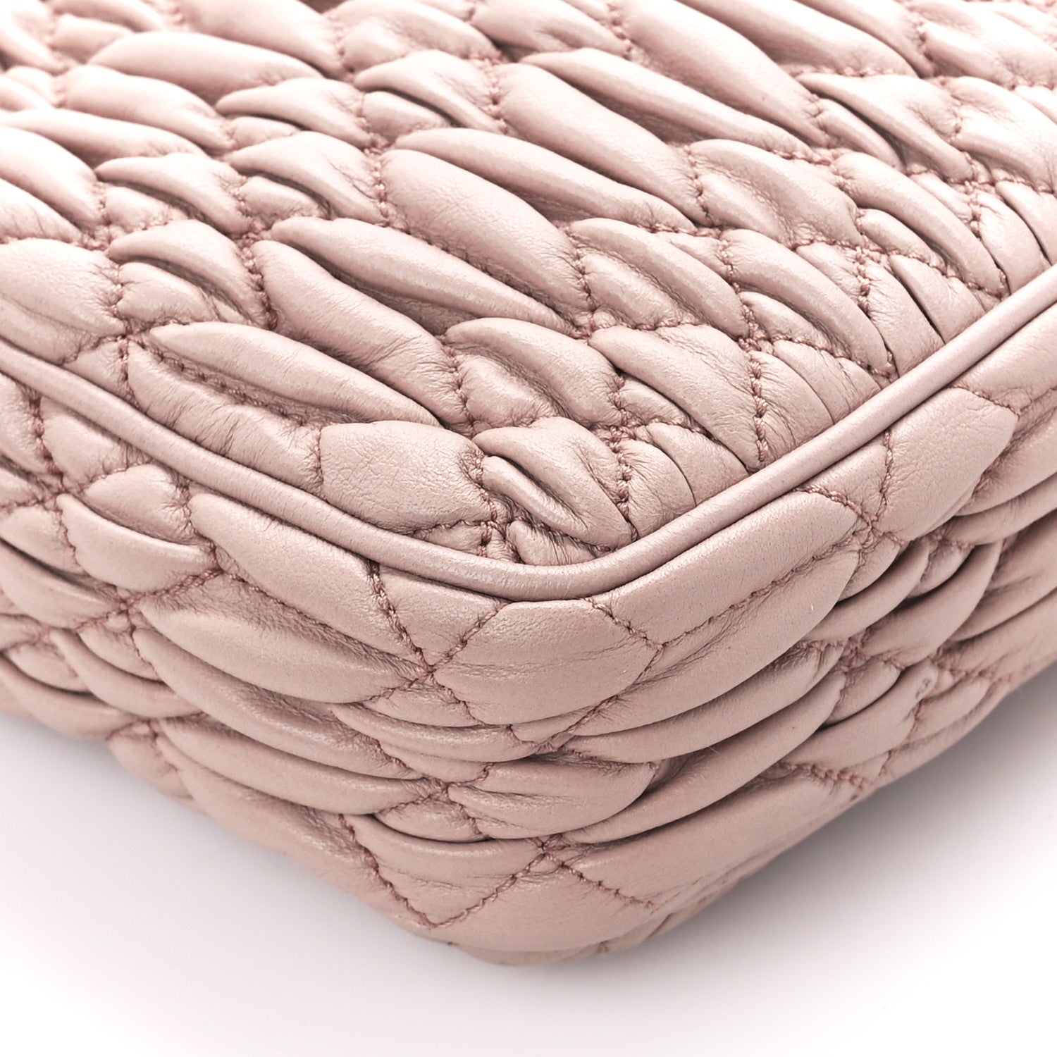 Miu Miu Nappa Matelasse Crystal Camera Bag Cammeo 10 of 11