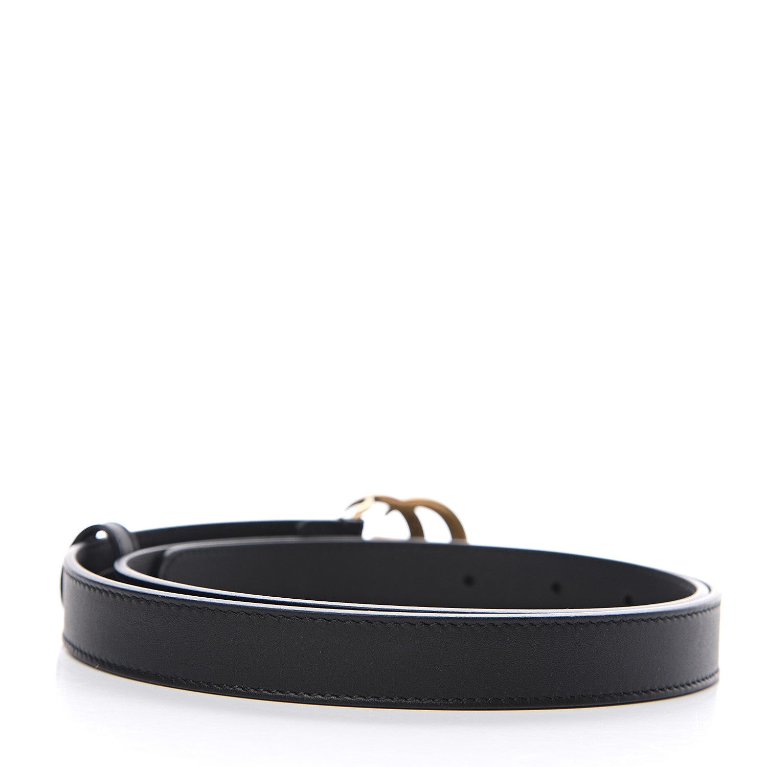 Gucci Calfskin Double G 20mm Belt 85 34 Black 2 of 5