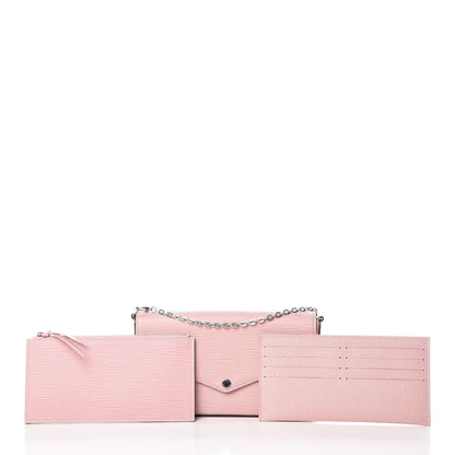 Louis Vuitton Epi Pochette Felicie Rose Ballerine 3 of 11