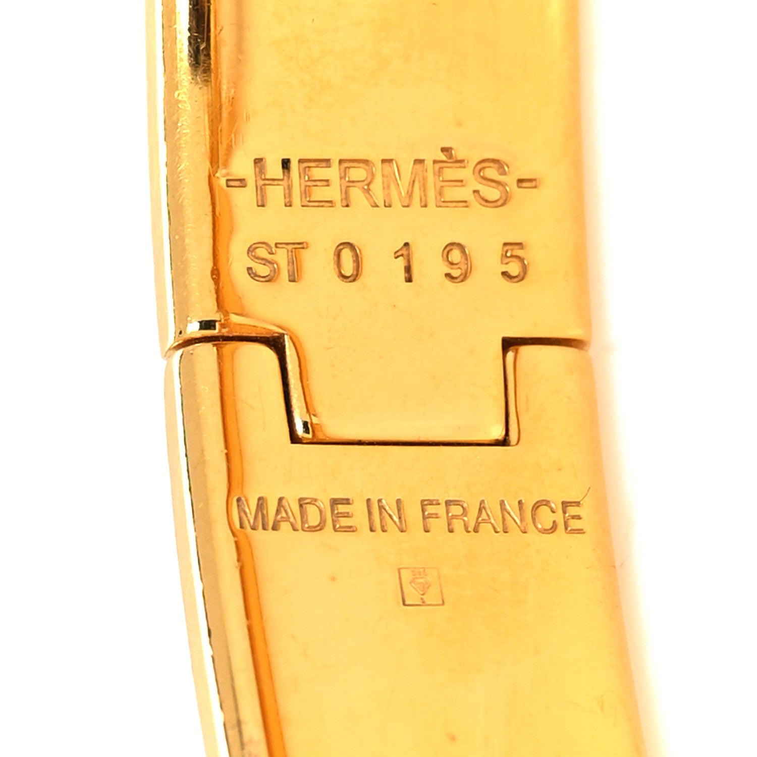 Hermes Enamel Narrow Clic Clac H Bracelet PM White 5 of 5