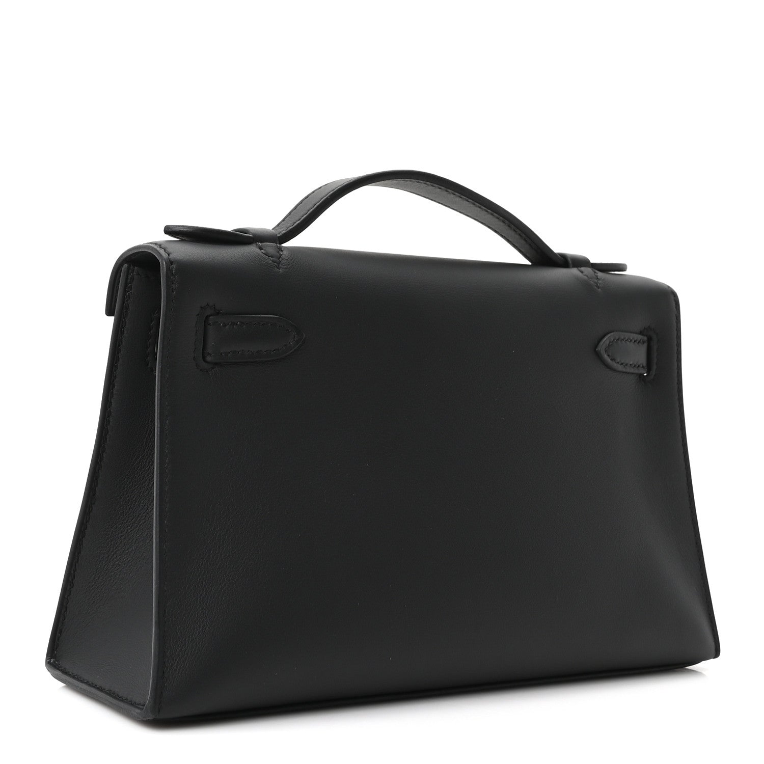 Hermes Swift Kelly Pochette Clutch Black 3 of 11