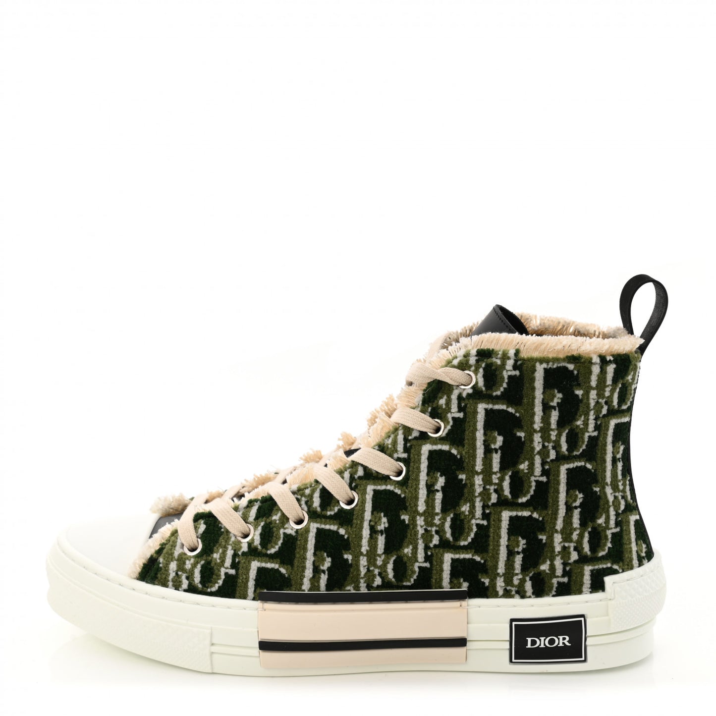 Tapestry Oblique Mens B23 High Top Sneakers 42 Olive