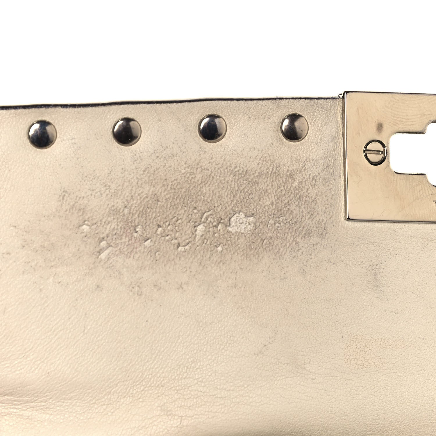 Valentino Garavani Nappa Medium Rockstud Spike Shoulder Bag Light Ivory 16 of 21