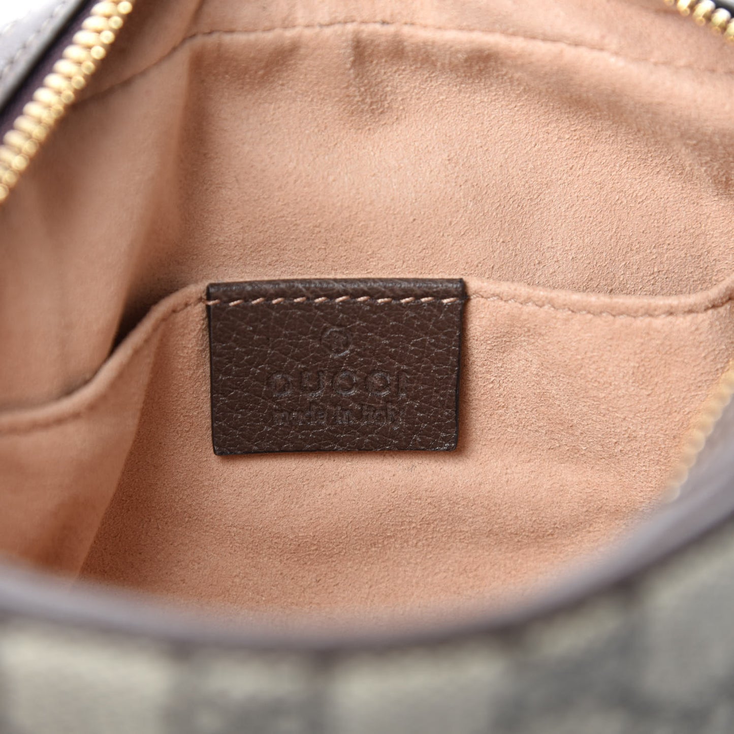 GG Supreme Monogram Web Small Ophidia Belt Bag 75 30 Dark Brown