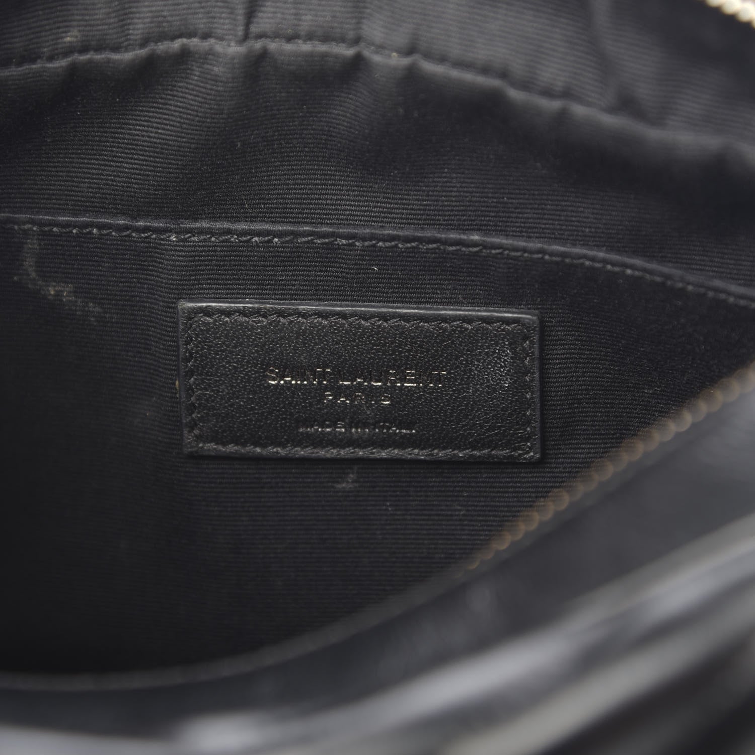 Saint Laurent Calfskin Matelasse Monogram Lou Camera Bag Black 5 of 11