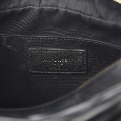 Saint Laurent Calfskin Matelasse Monogram Lou Camera Bag Black 5 of 11