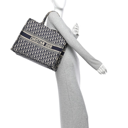 Christian Dior Oblique Large Book Tote Blue Multicolor 2 of 11