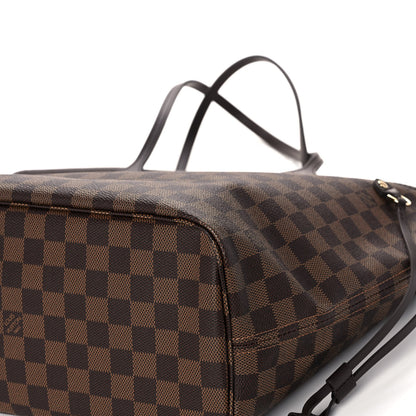 Louis Vuitton Damier Ebene Neo Neverfull MM Rose Ballerine 9 of 12