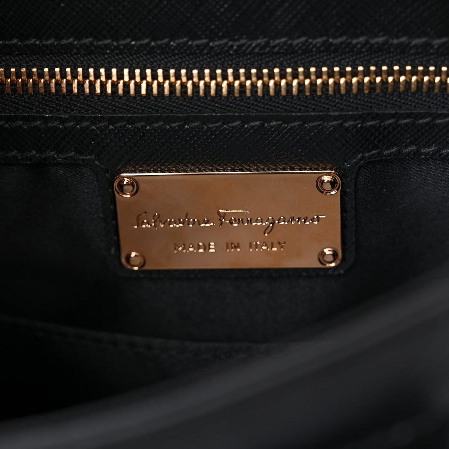 Saffiano Carrie Shoulder Bag Black