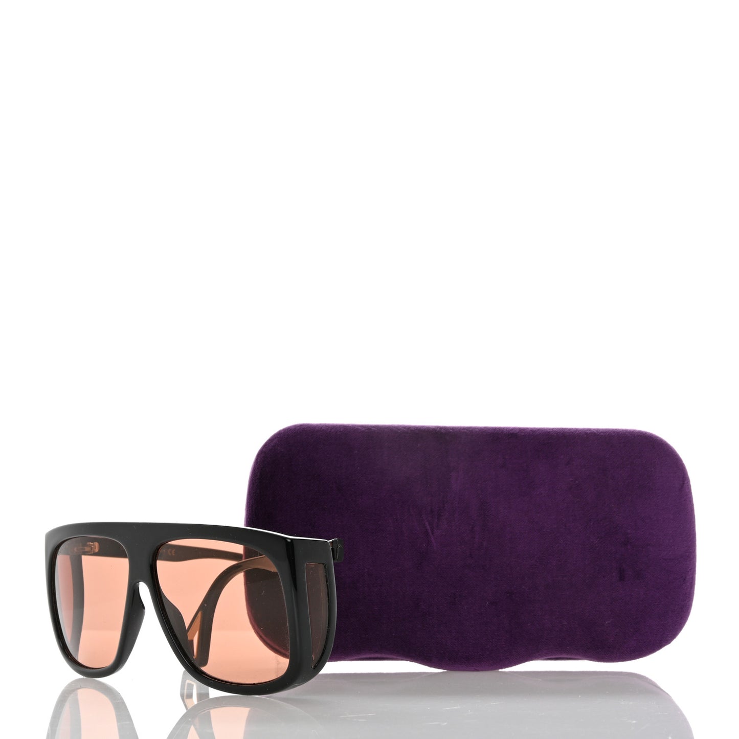 Acetate Shield Sunglasses GG0467S Black
