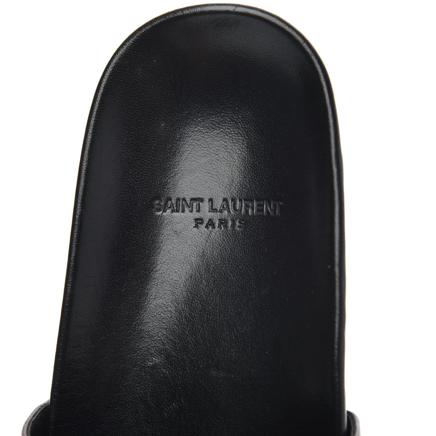 Saint Laurent Lambskin Joan Slide Sandals size 39 in Burgundy 6 of 20