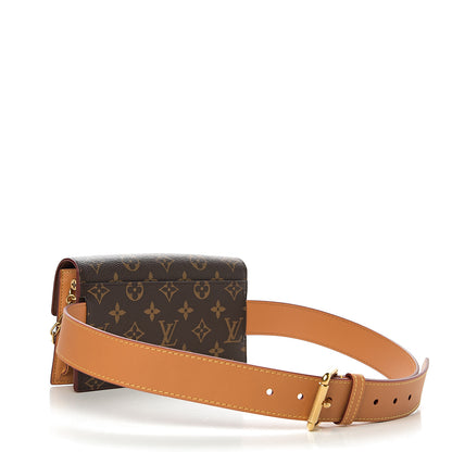 Louis Vuitton Monogram S Lock Belt Pouch MM 2 of 9