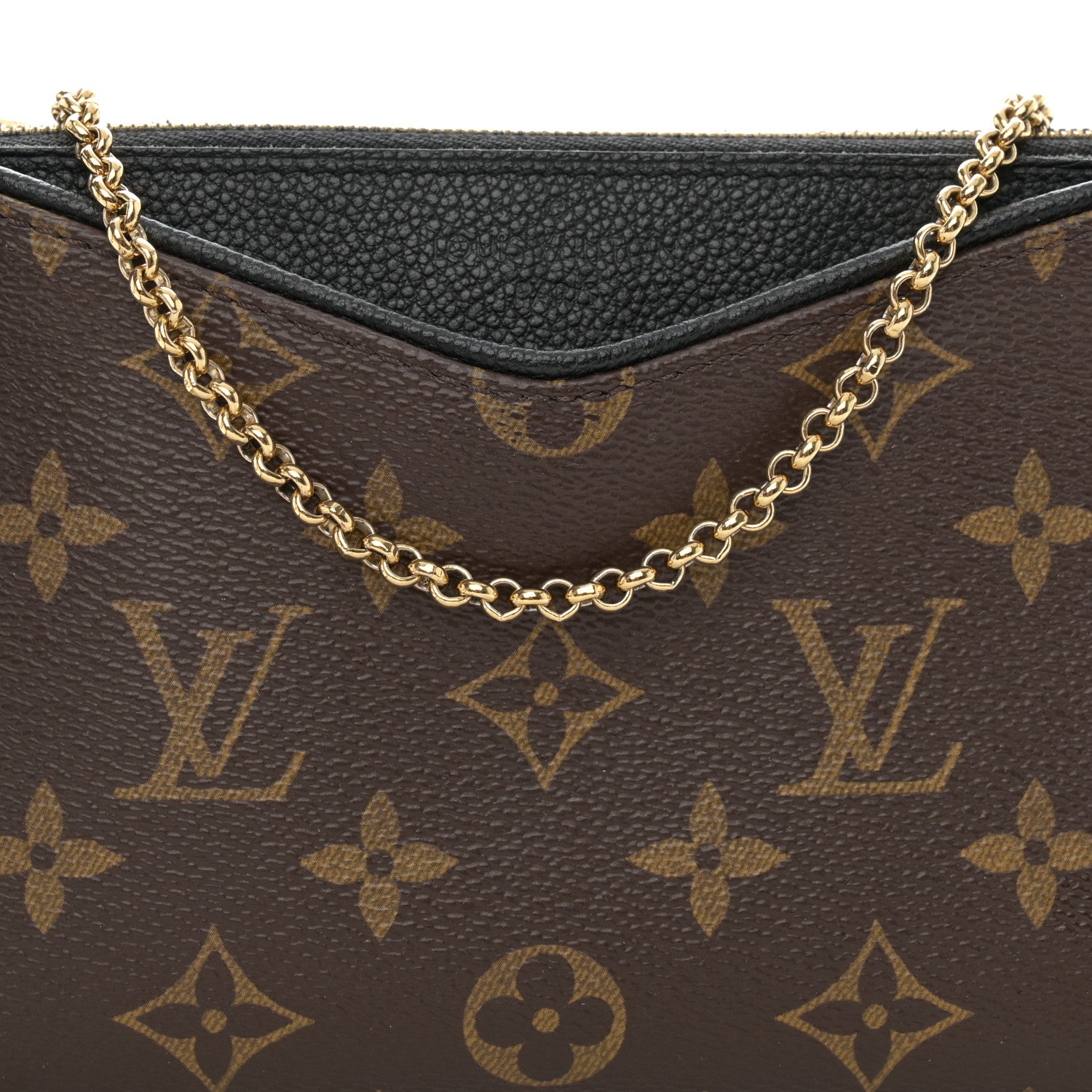 Louis Vuitton Monogram Pallas Clutch Black 8 of 11