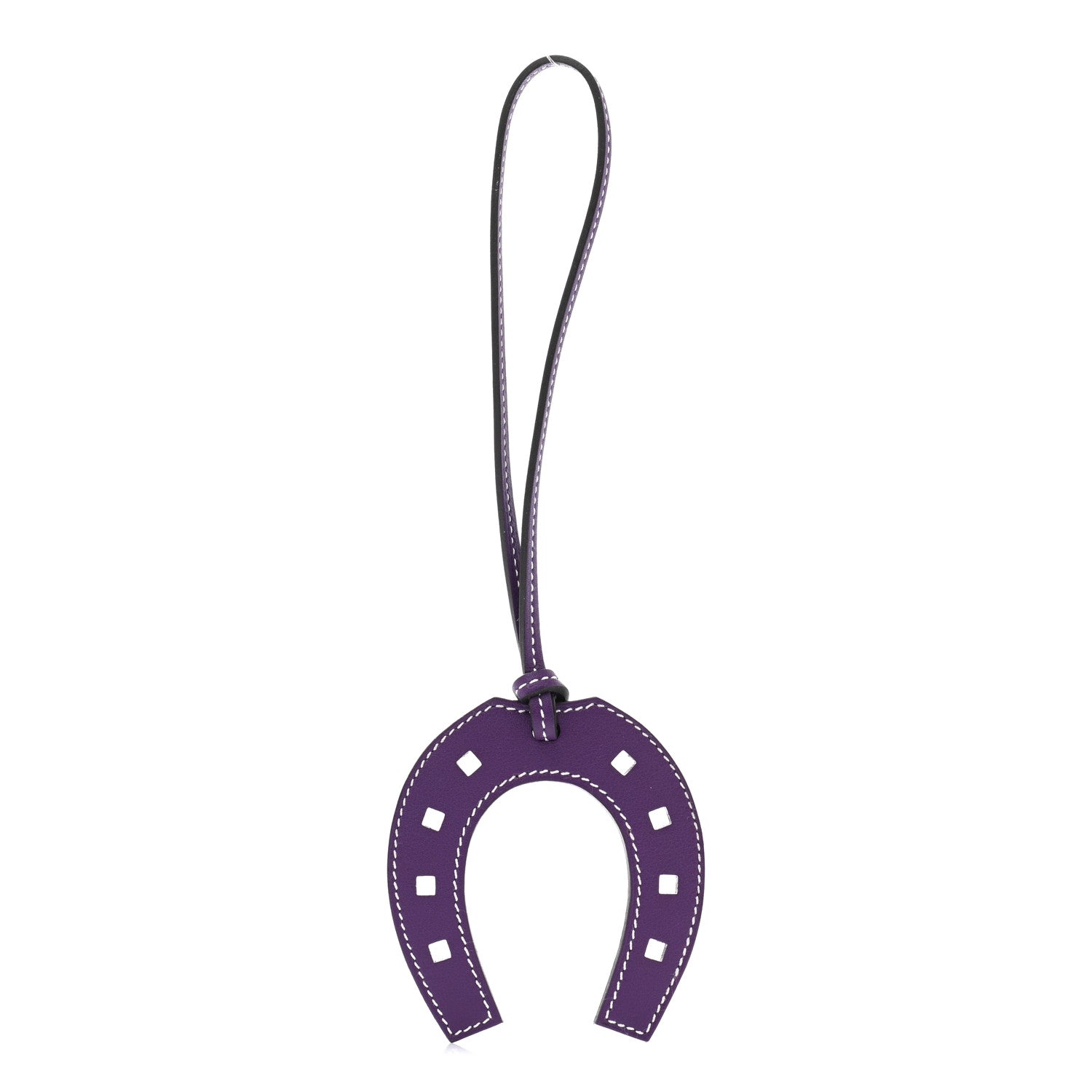 Hermes Swift Paddock Horseshoe Bag Charm Ultraviolet 1 of 4