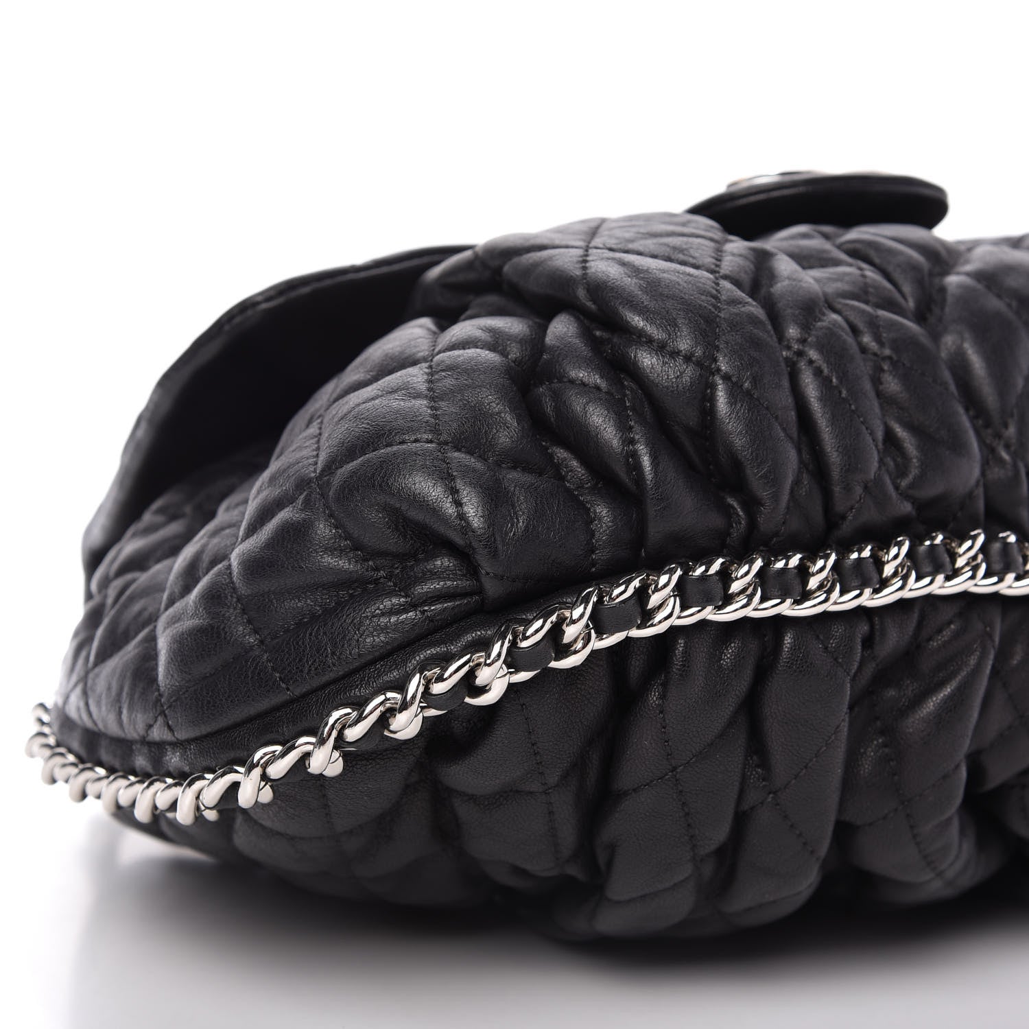 Chanel Washed Lambskin Quilted Large Chain Around Messenger 6 of 10
