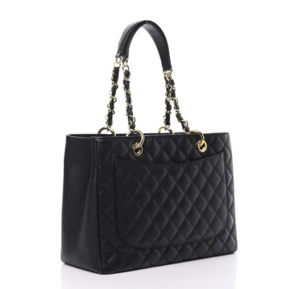 Chanel Caviar Quilted Grand Shopping Tote GST Black 3 of 14
