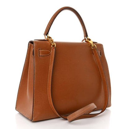 Hermes Courchevel Kelly Sellier 28 Gold 3 of 14