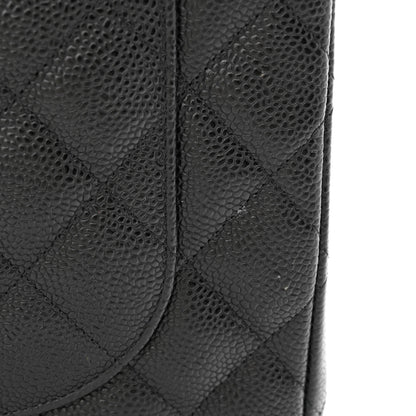 Chanel Caviar Quilted Jumbo Double Flap Black 13 of 14