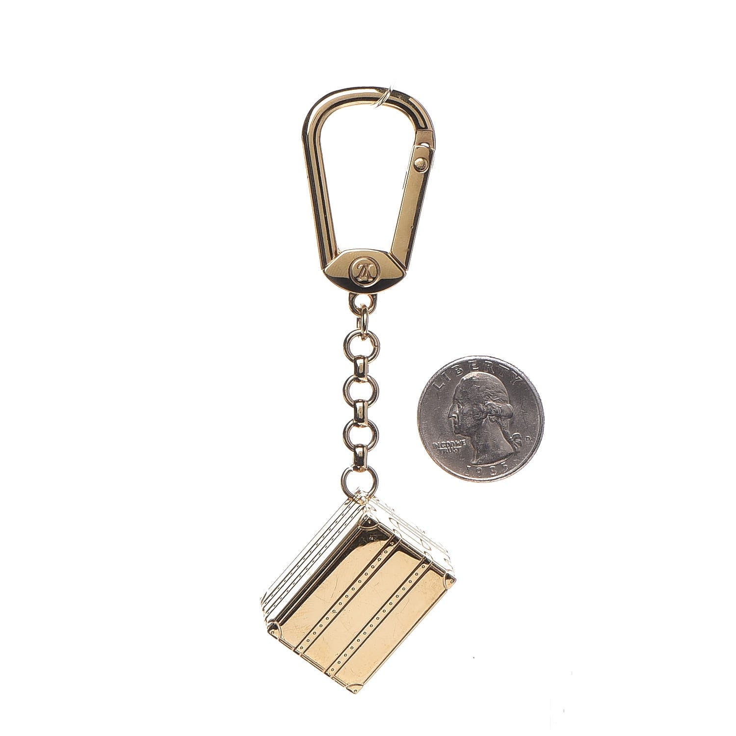 Louis Vuitton Trunk Bag Charm Gold 2 of 4