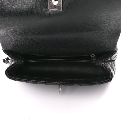 Chanel Caviar Lizard Embossed Quilted Mini Coco Handle Flap Black 5 of 12