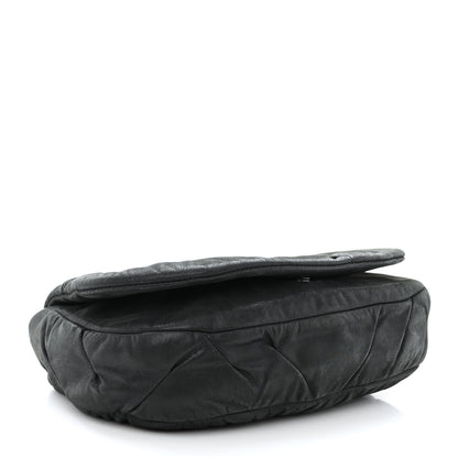 Chanel Iridescent Calfskin Glint Flap Black 4 of 11