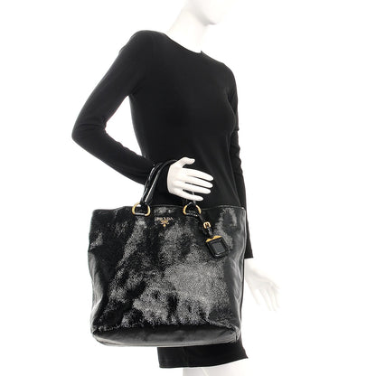 Prada Vernice Shopping Tote Black 3 of 8