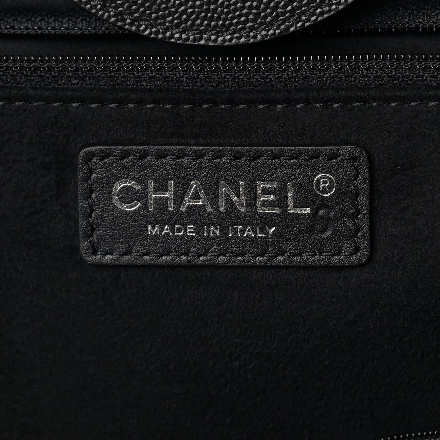 Caviar Medium Studded Deauville Tote Black