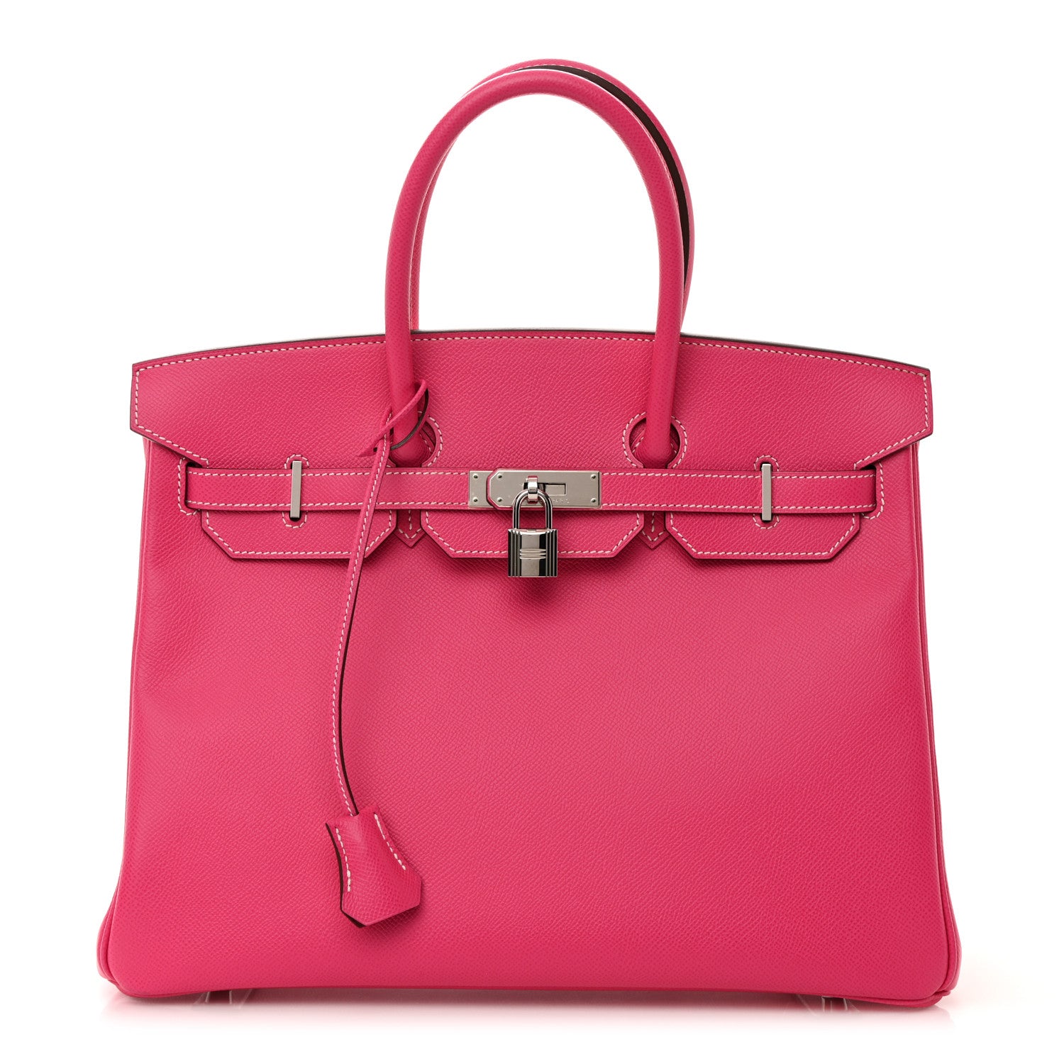 Hermes Epsom Candy Birkin 35 Rose Tyrien Rubis 1 of 14