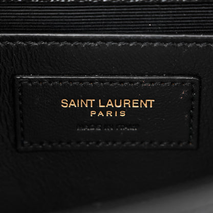 Saint Laurent Grain De Poudre Small Monogram Kate Satchel Black 6 of 12