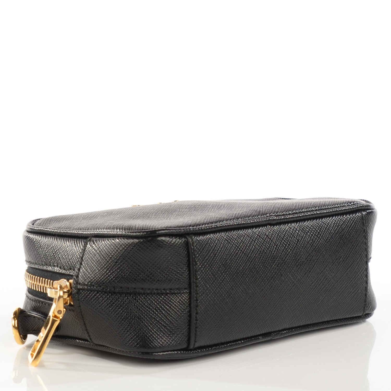 Prada Saffiano Mini Camera Crossbody Bag Nero Black 4 of 13