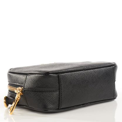 Prada Saffiano Mini Camera Crossbody Bag Nero Black 4 of 13