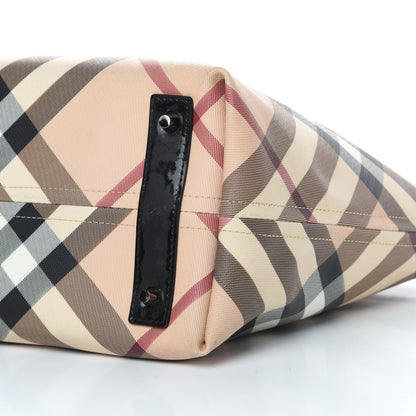 Burberry Nova Check Small Nickie Tote Black 11 of 21