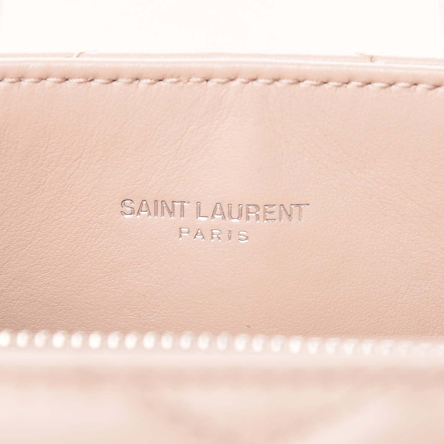 Saint Laurent Calfskin Y Quilted Monogram Small Loulou Shopper Marble Pink 7 of 12