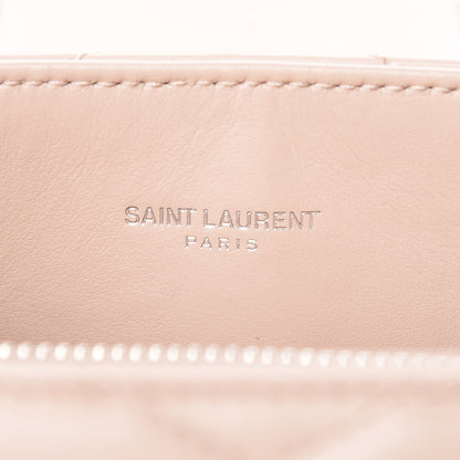 Saint Laurent Calfskin Y Quilted Monogram Small Loulou Shopper Marble Pink 7 of 12