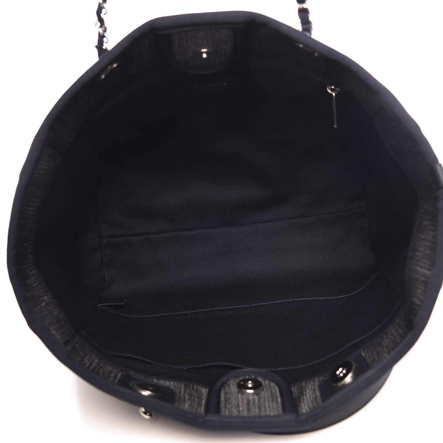 Denim Small Deauville Tote Dark Blue
