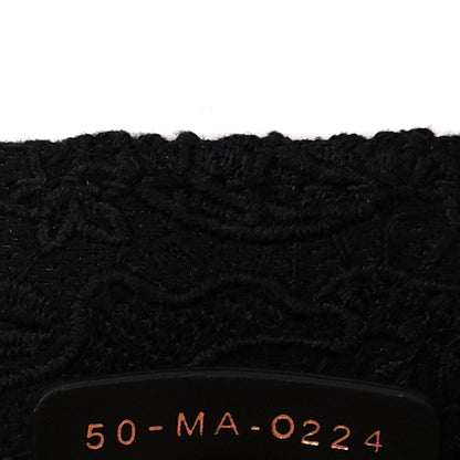 Christian Dior Embroidered 3D Macrame D-Lace Sun Medium Book Tote Black 7 of 10