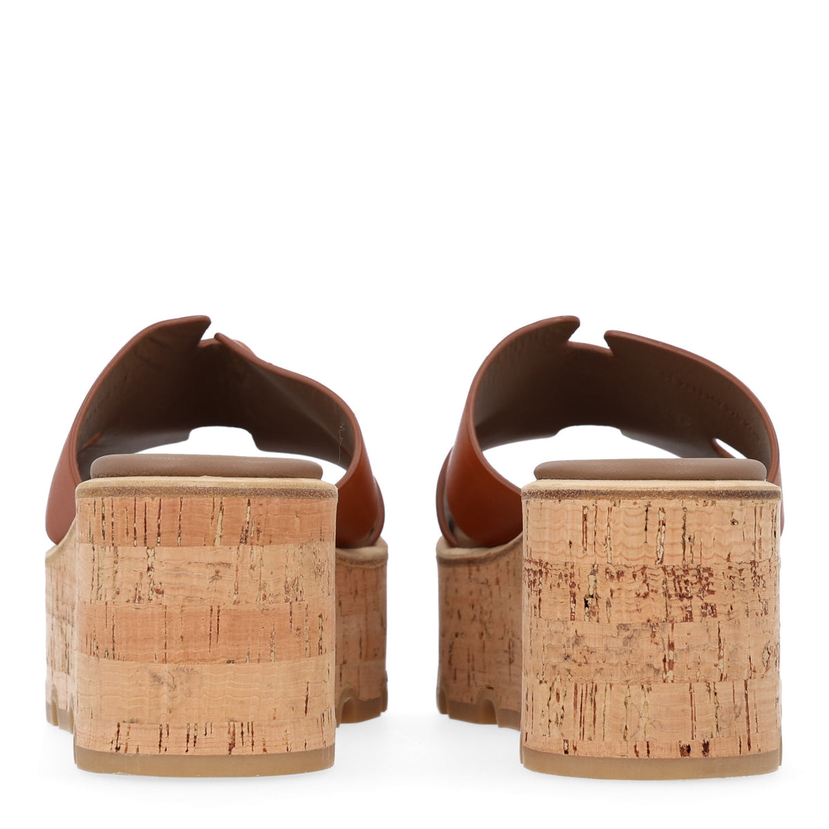 Calfskin Cork Eze 30 Sandals 37 Marron Glaise