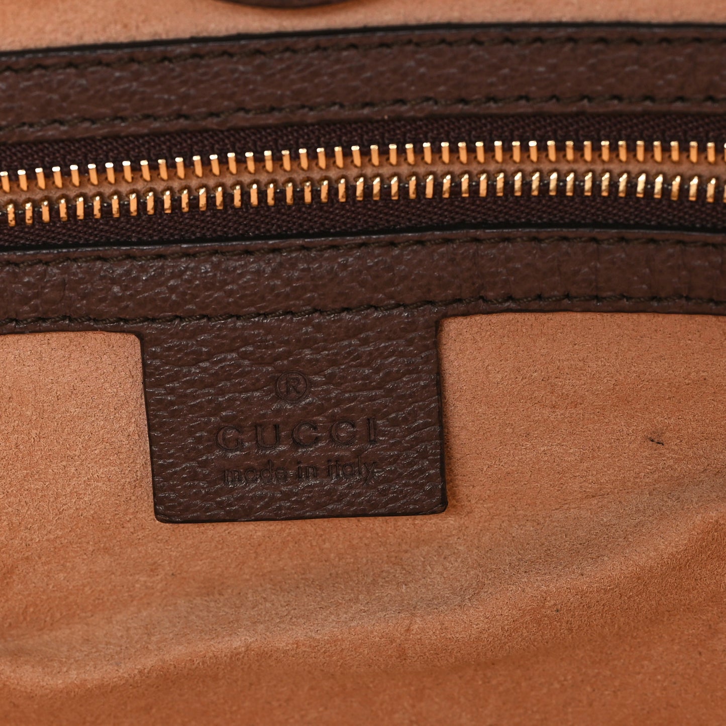 GG Supreme Monogram Medium Ophidia Shopping Tote Brown