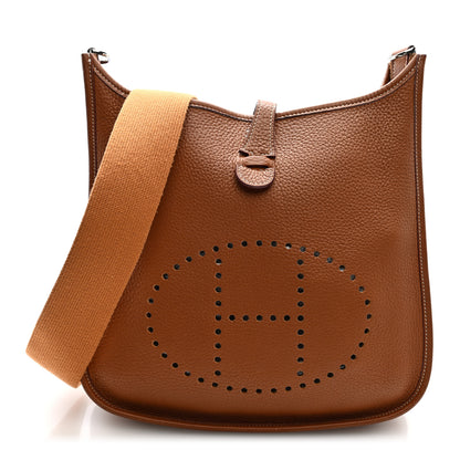 Hermes Taurillon Clemence Evelyne PM Gold 1 of 10
