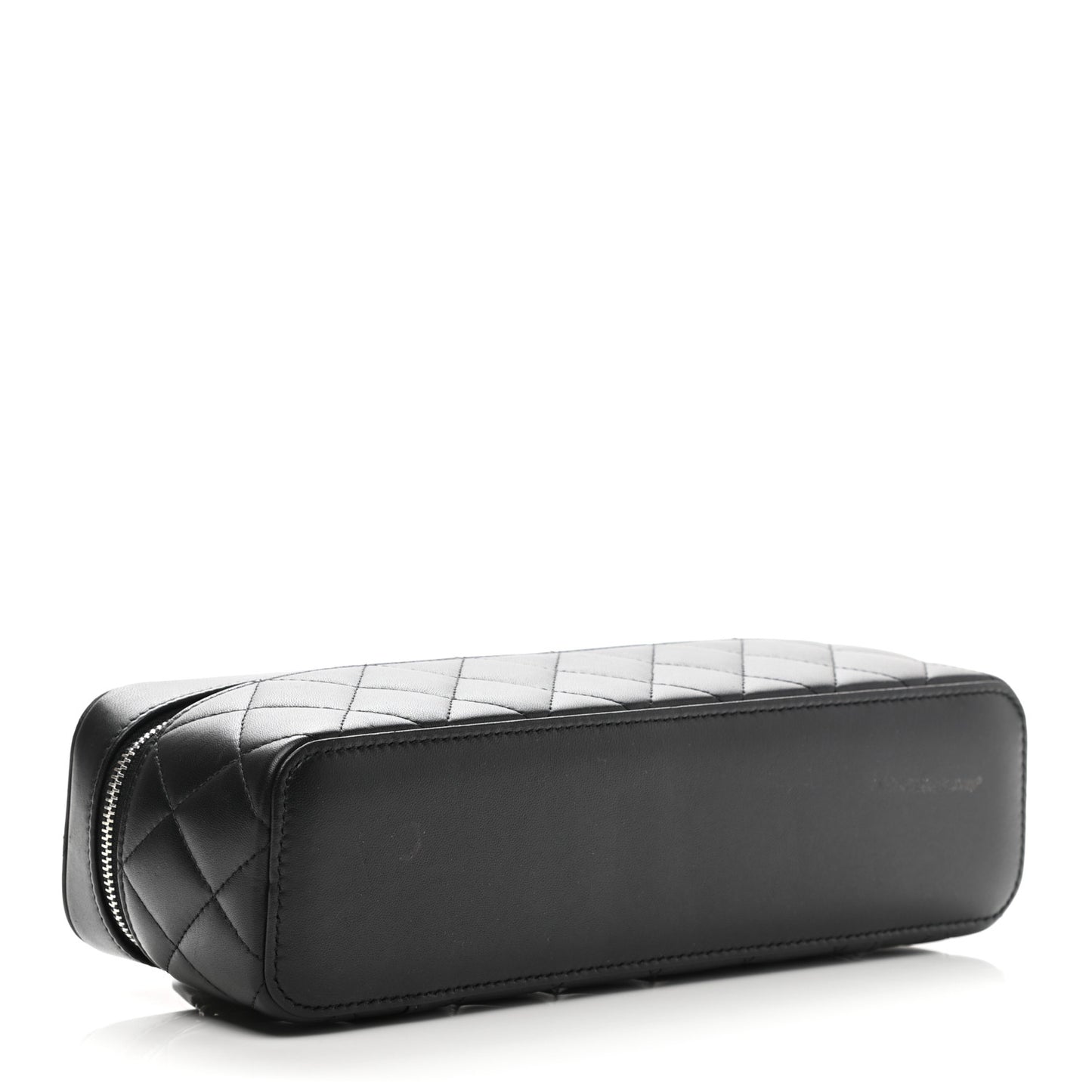 Lambskin Quilted Watch Case Black