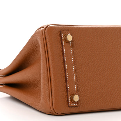 Hermes Togo Birkin 25 Gold 9 of 11