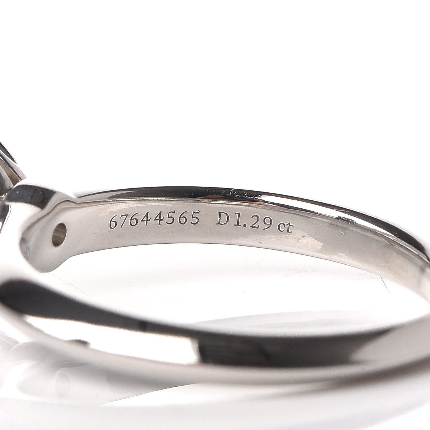 Tiffany Platinum Diamond 1.29ct Solitaire Engagement Ring 49 5 5 of 7