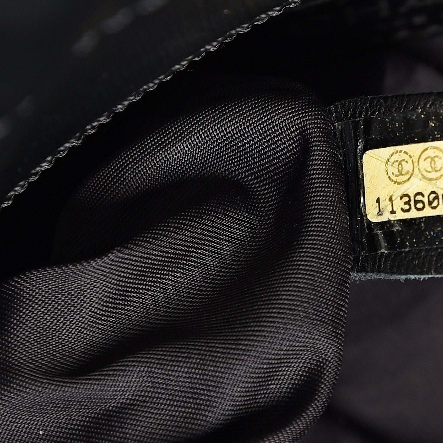 Coated Canvas Quilted Small Paris Biarritz Tote Black