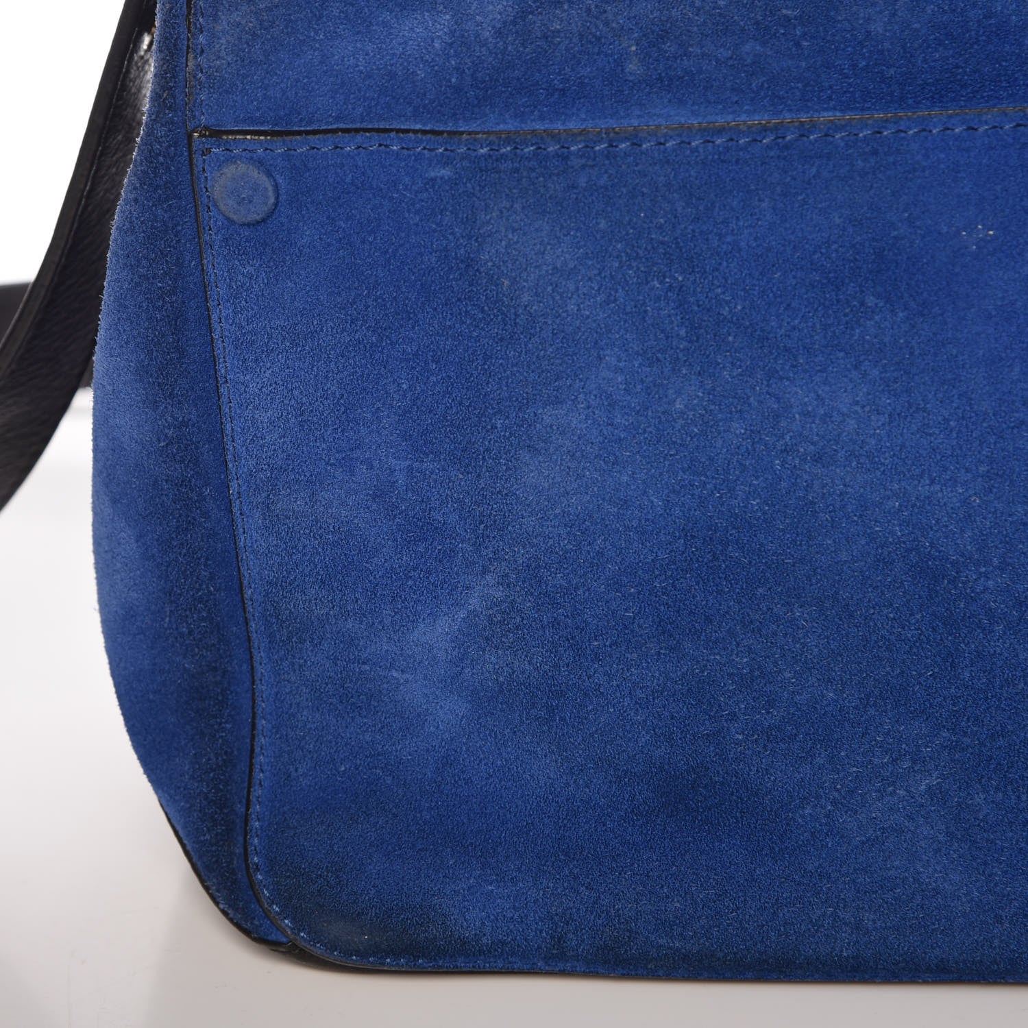 Proenza Schouler Suede Calfskin PS Courier Royal Blue Black 11 of 14