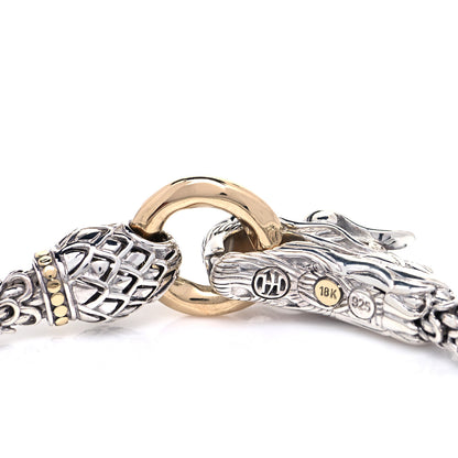 John Hardy Sterling Silver 18K Yellow Gold 6mm Naga Dragon Bracelet 6 of 6