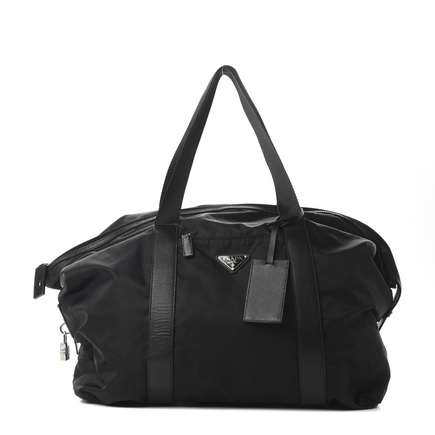 Prada Tessuto Nylon Weekender Black 1 of 9