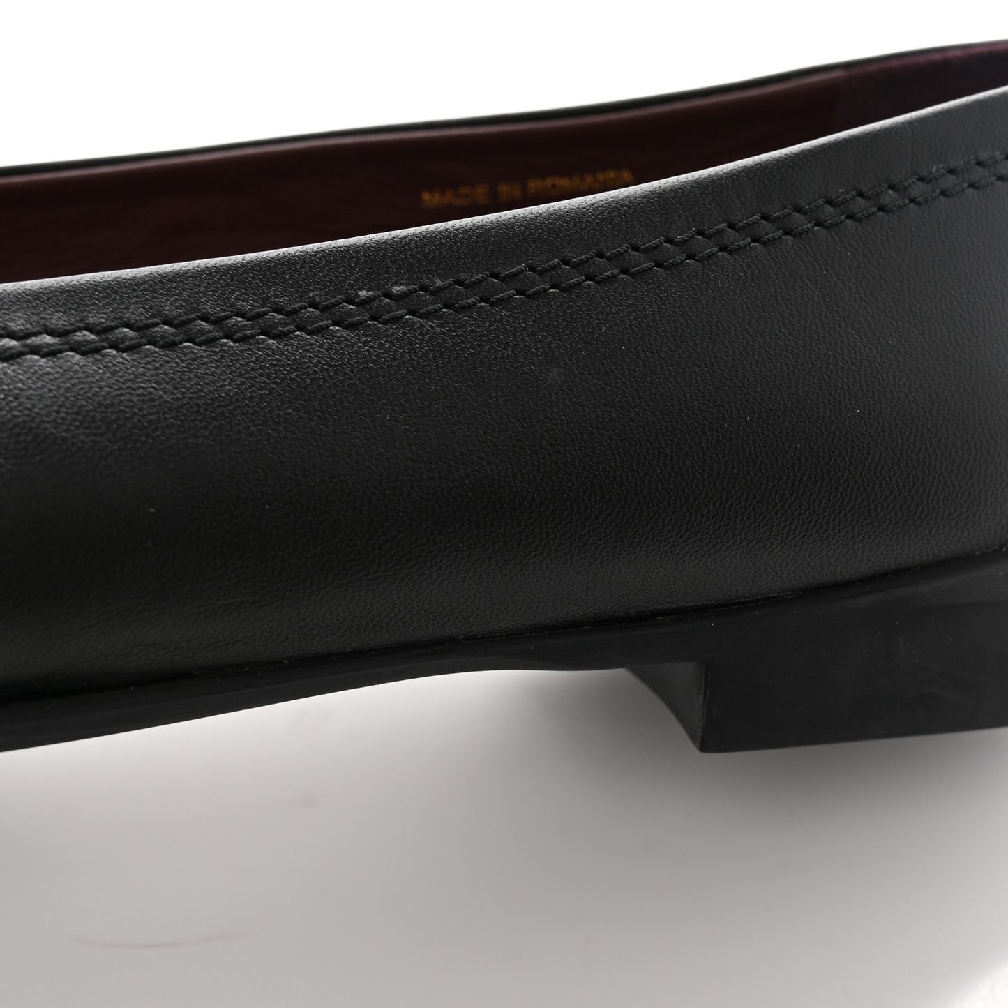 Lambskin Cap Toe CC Ballerina Flats 40 Black