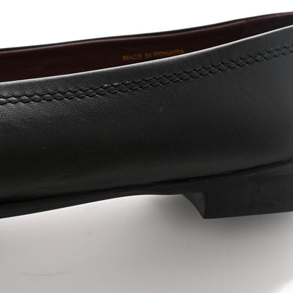Chanel Lambskin Cap Toe CC Ballerina Flats 40 Black 10 of 15