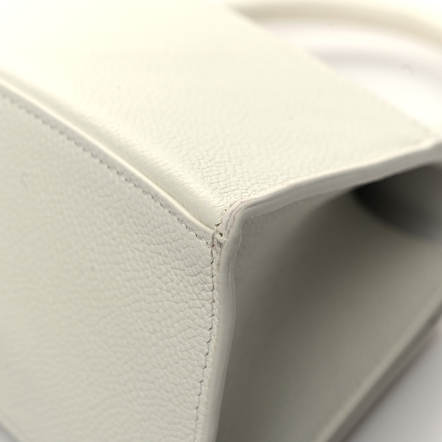 Balenciaga Grained Calfskin Small Hourglass Top Handle Bag White 11 of 14