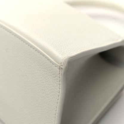 Balenciaga Grained Calfskin Small Hourglass Top Handle Bag White 11 of 14